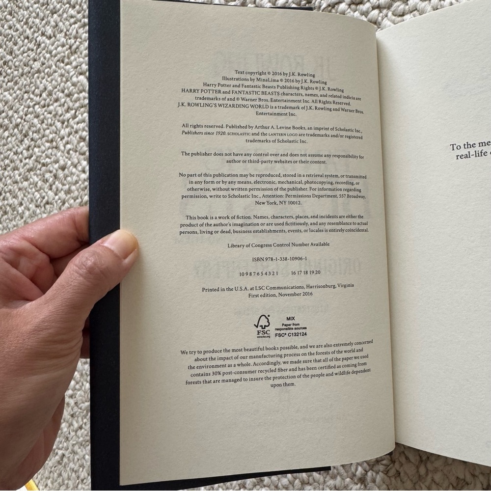 Harry Potter + Fantastic Beasts JK Rowling Screenplay 3 Book Bundle 1st Editions - Picture 8 of 11